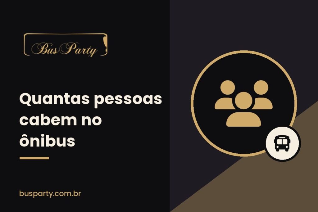 Ilustração da Bus Party sobre quantas pessoas cabem no ônibus balada