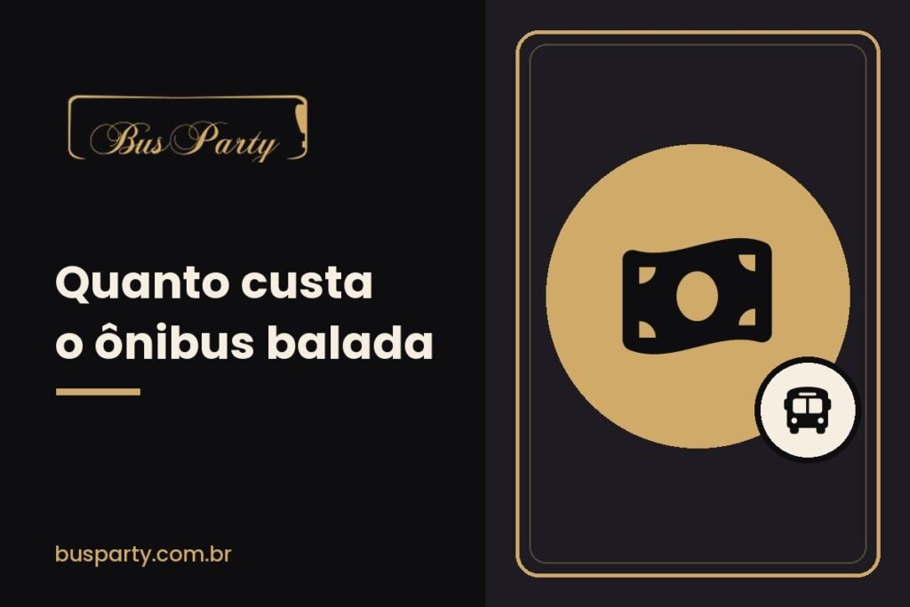 Ilustração da Bus Party sobre quanto custa o ônibus balada em SP